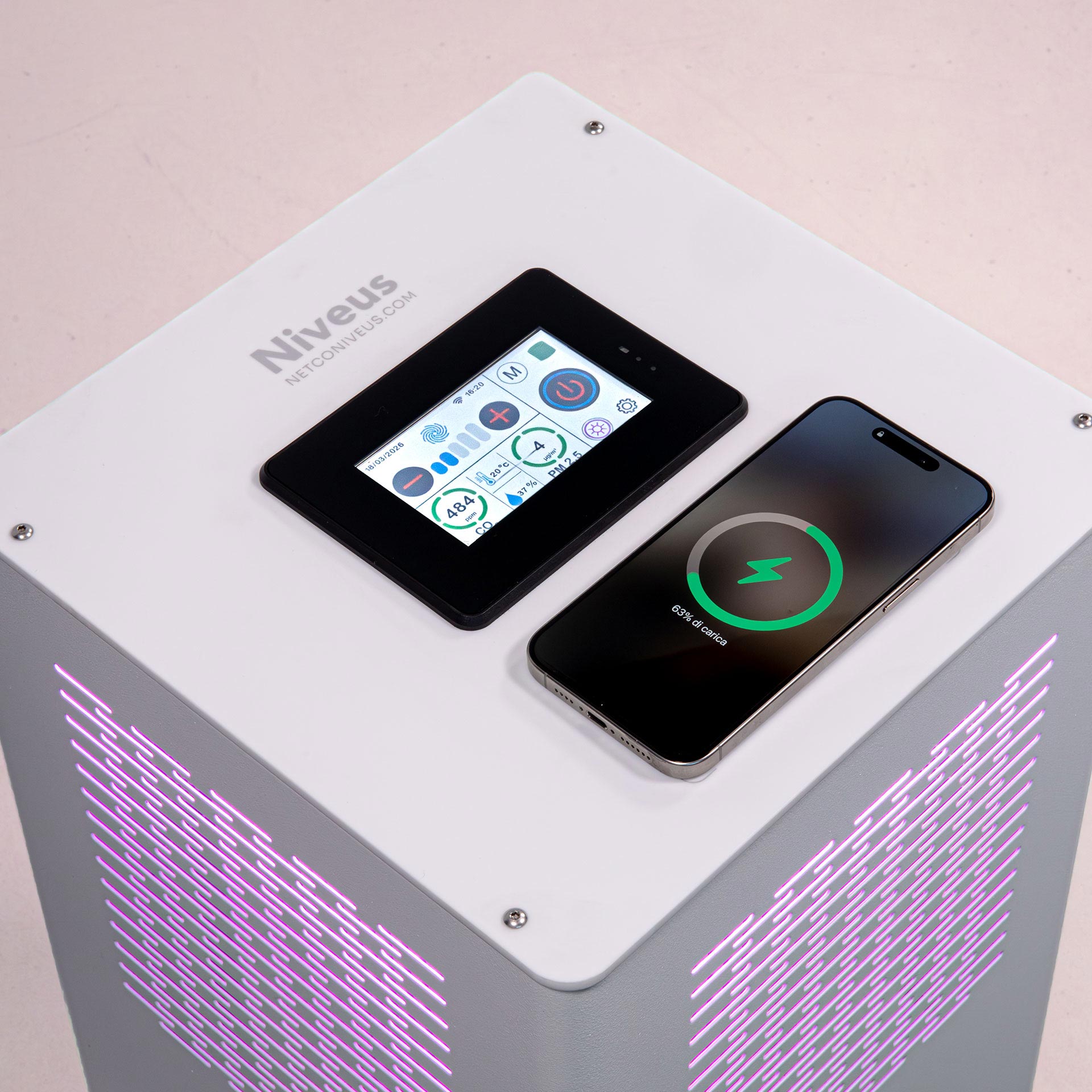 Netco Niveus IAQ Ricarica Wireless